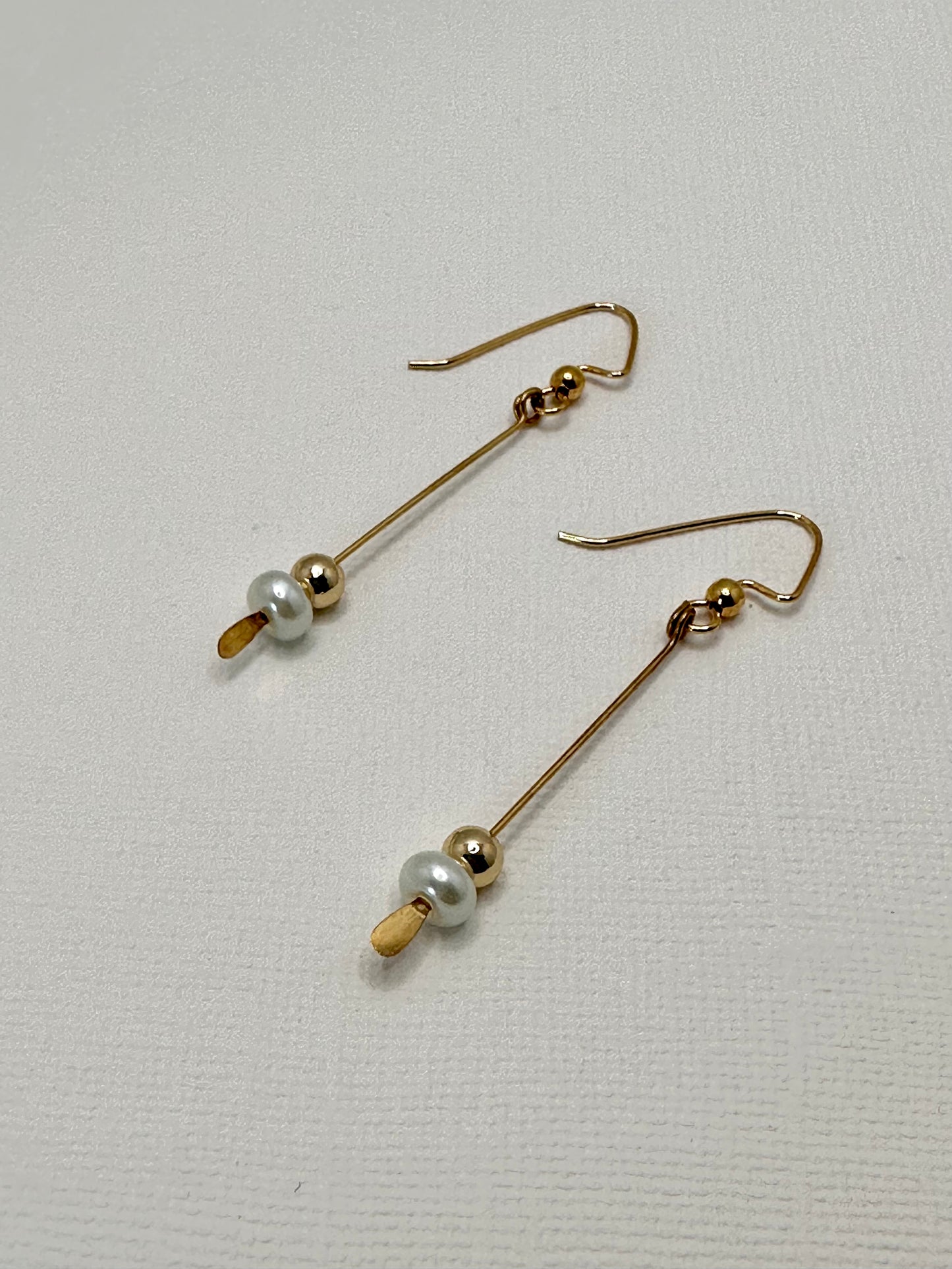 Gold and Pearls Earrings