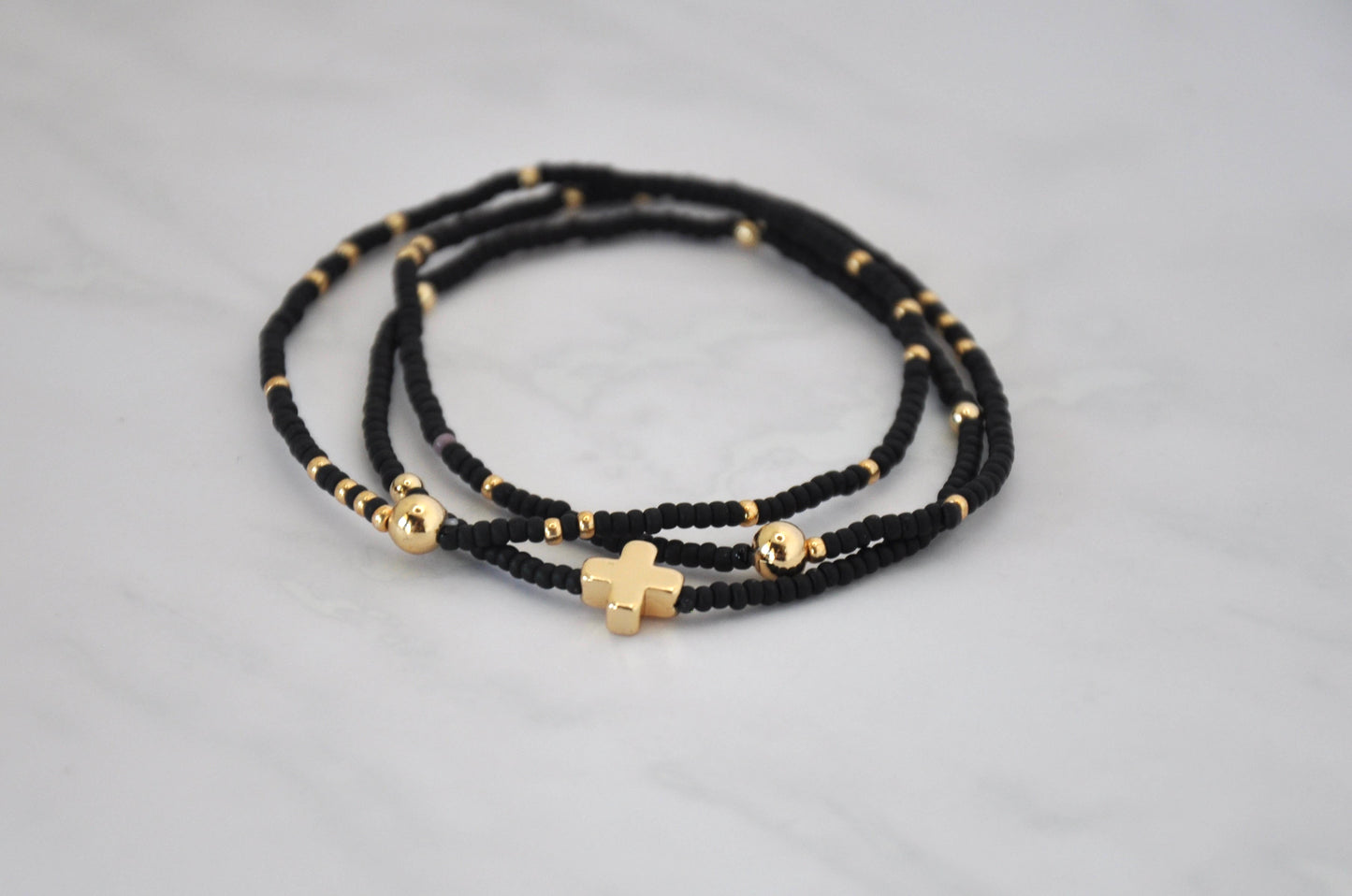 Bracelet set with Tiny Cross