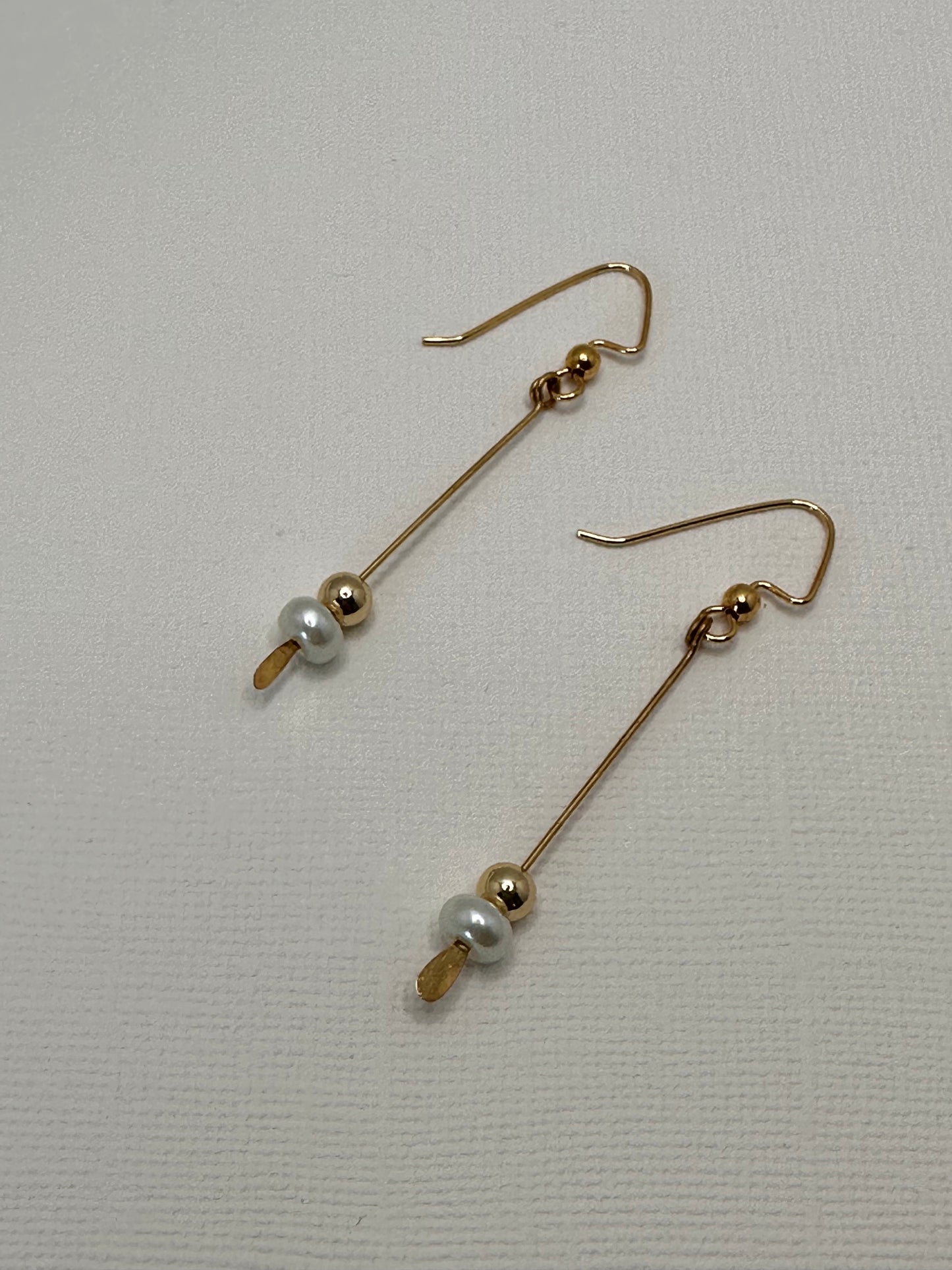 Gold and Pearls Earrings