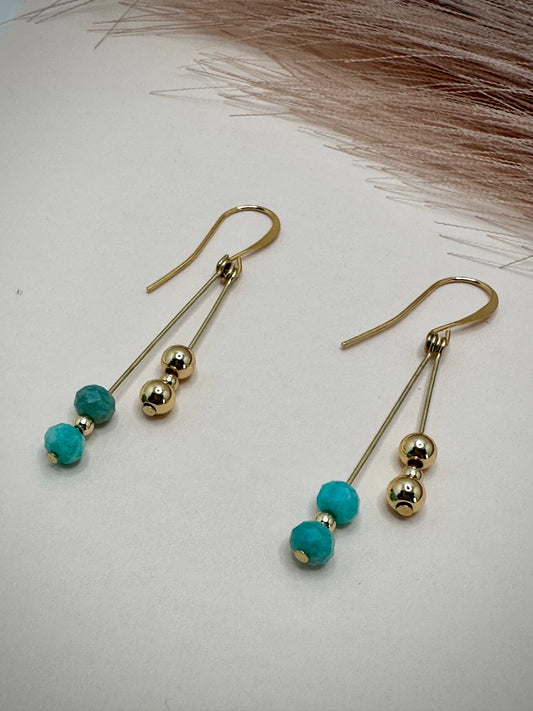 Adorable Gold Plated dangle Earrings