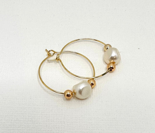 Small hoop earrings